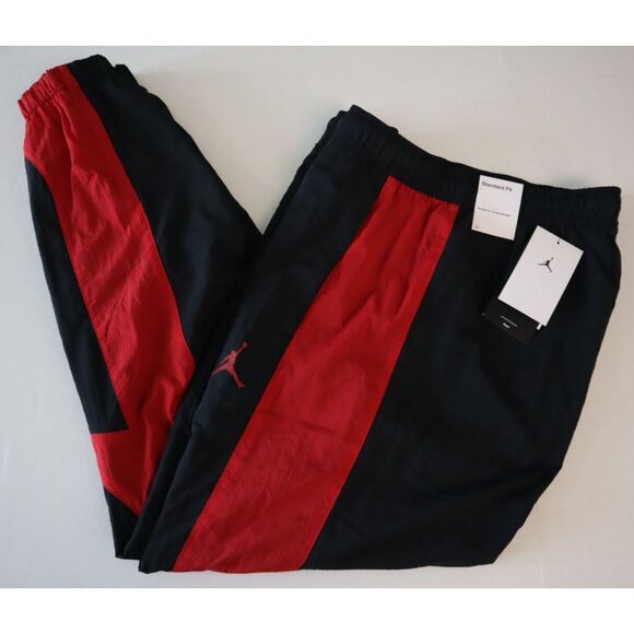 Jordan DX9373-013 Men's Sz M Black/Red Sport Jam Warm-Up Nylon Pants - Picture 11 of 14